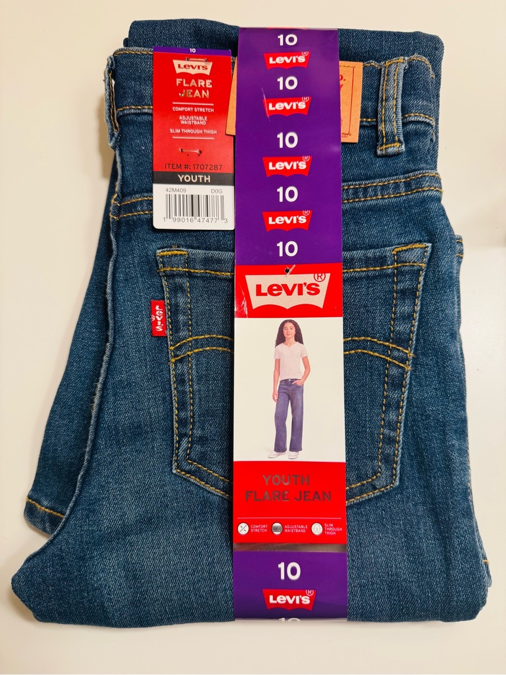 Levi's Kids Blue Denim Flare Jeans